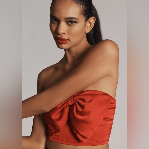 Anthropologie BY ANTHROPOLOGIE STRAPLESS BOW TOP Style 4140263430157 Medium - Picture 4 of 4
